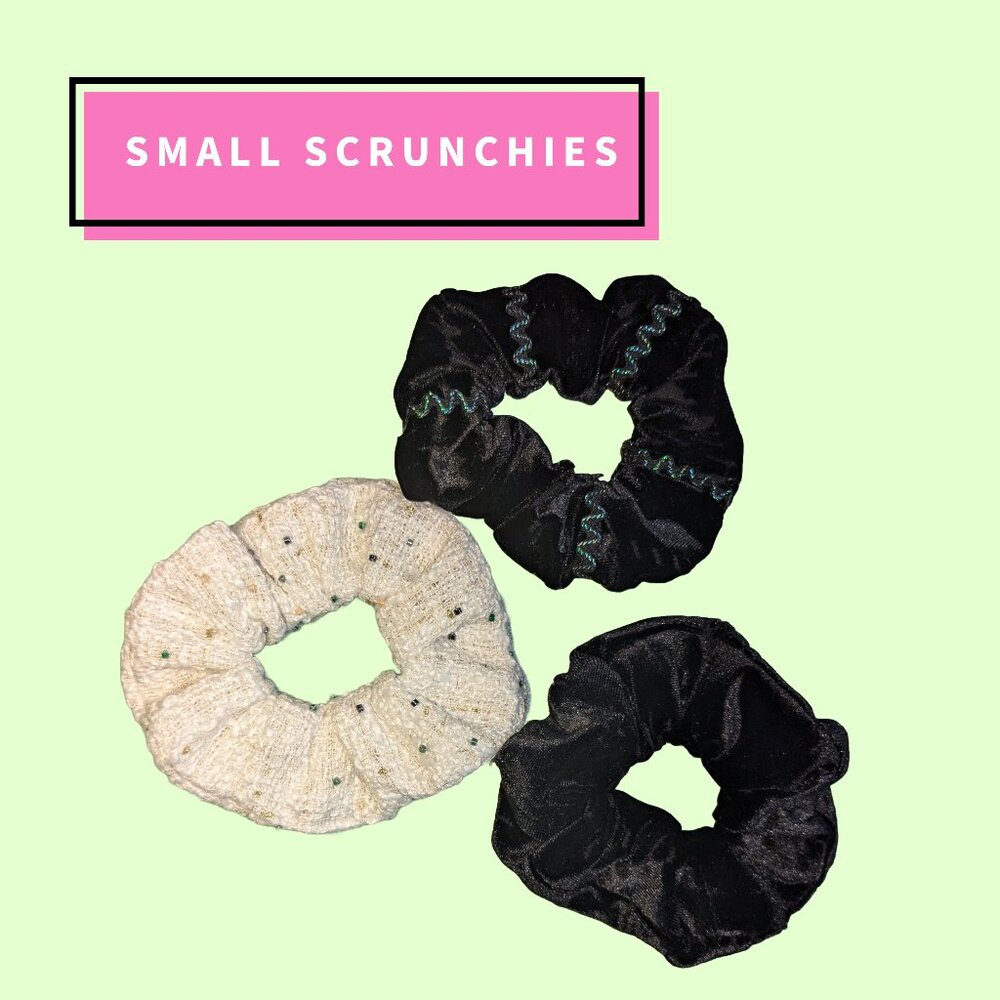 Set of Three Scrunchies Hand Crafted
